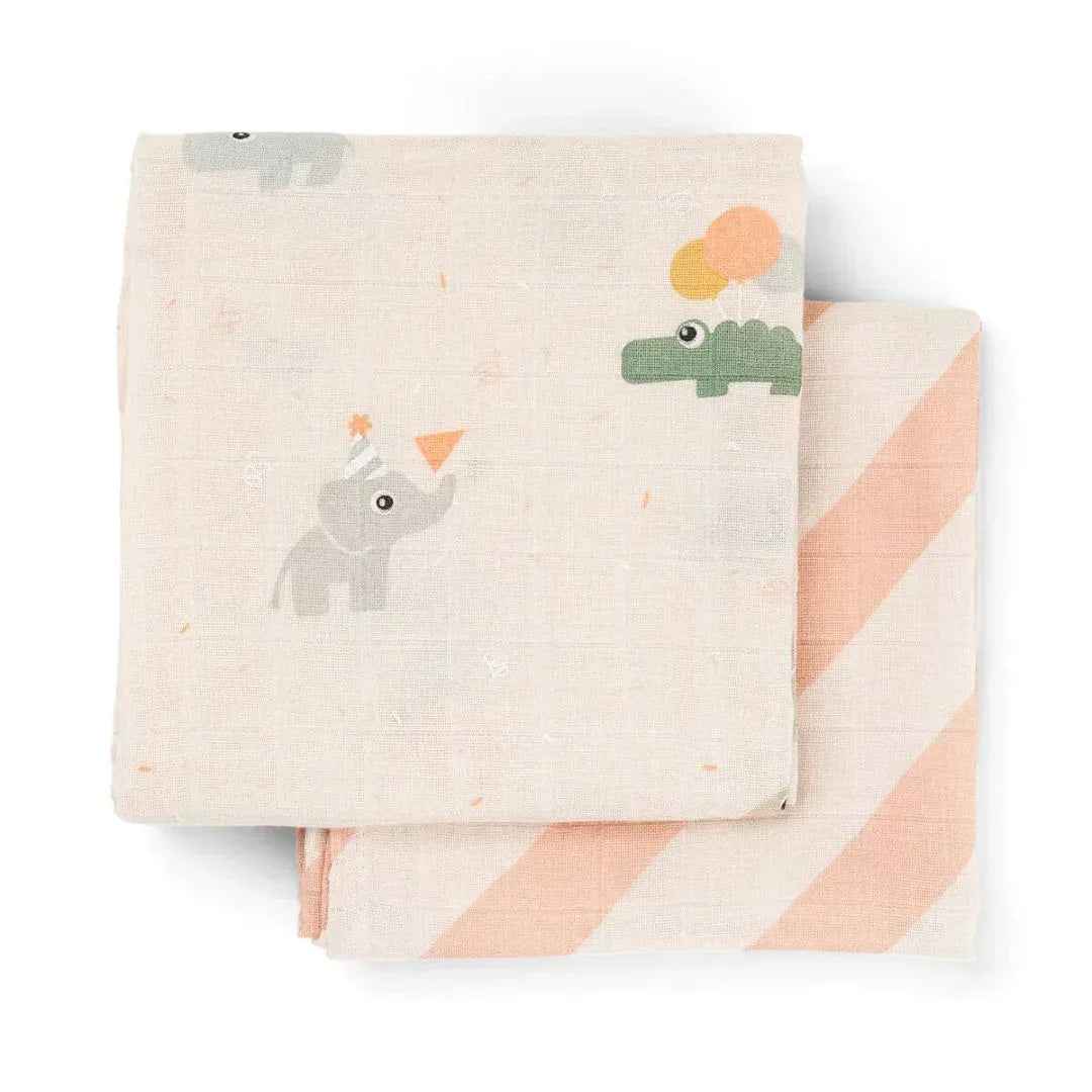 Done by Deer® Komplet tetra pleničk Celebration Powder 65x65 Done by Deer