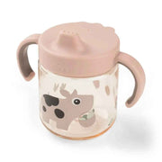 Done by Deer® Lonček s pokrovčkom in ročaji Tiny farm Powder Done by Deer