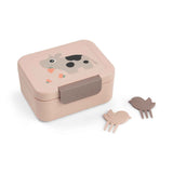 Done by Deer® Small children's snack bowl with skewers Tiny farm Powder