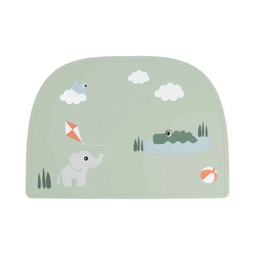 Done by Deer® Silikonska podloga Playground Green Done by Deer