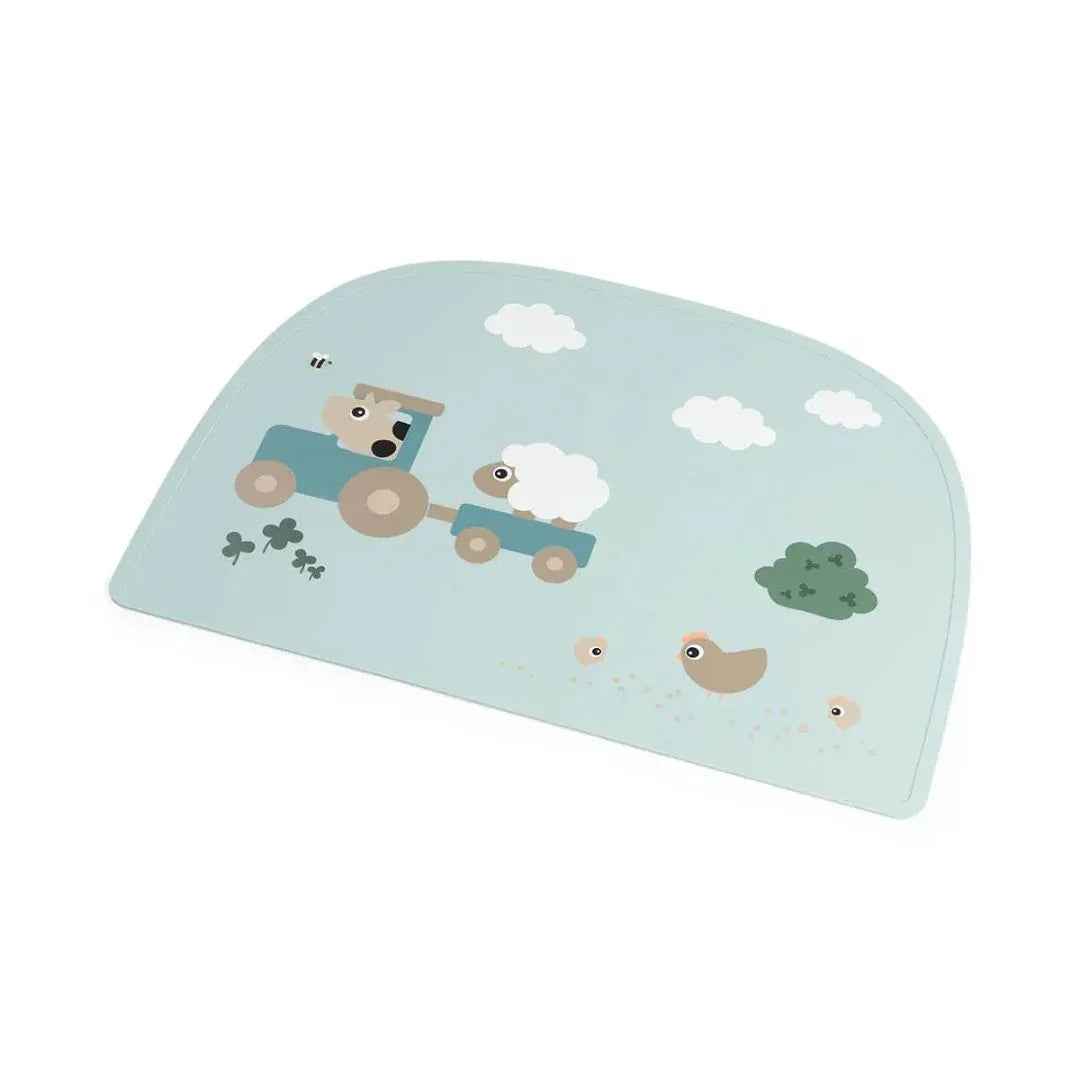 Done by Deer® Silikonska podloga Tiny farm Blue Done by Deer