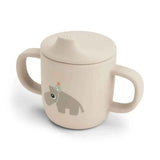 Done by Deer® Silicone bowl with lid and handles Celebration Sand