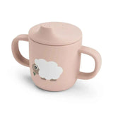 Done by Deer® Silicone cup with lid and handles Tiny Farm Powder