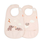 Done by Deer® Bib velcro 2-pack Playground Powder