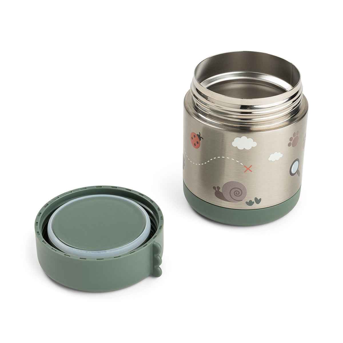 Done by Deer® Termo posodica za hrano 300ml Tiny trails Green Done by Deer