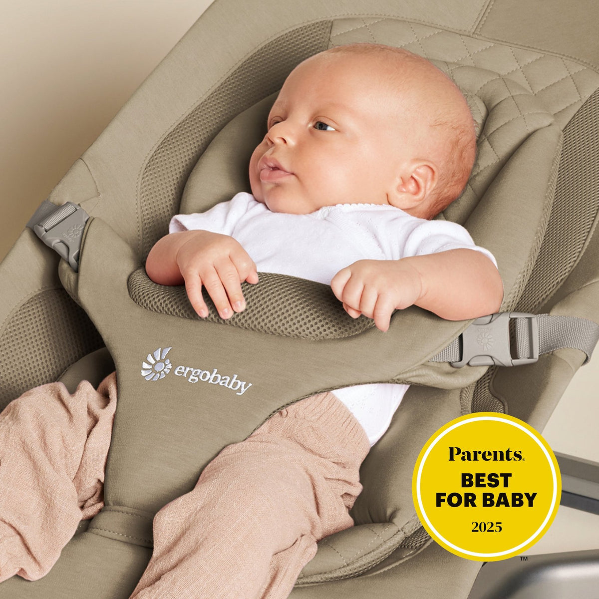 Ergobaby® Evolve Bouncer 3v1 Soft Olive – slika 10