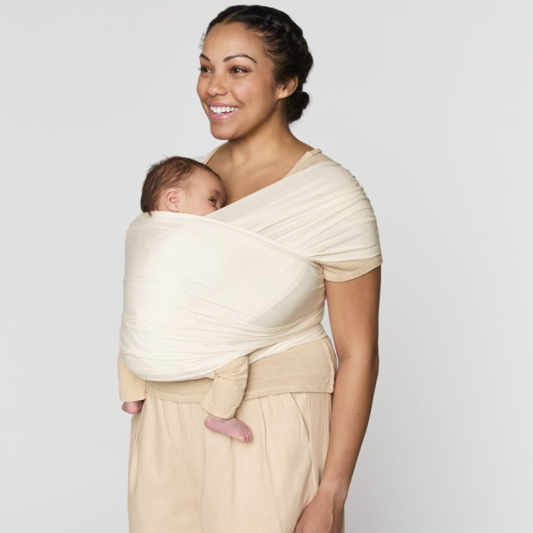 Ergobaby® Carrier Aura Wrap Sustainable Mesh Cream