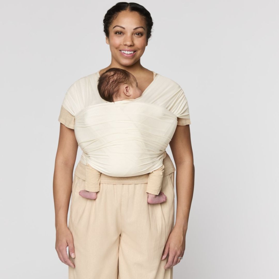 Ergobaby® Carrier Aura Wrap Sustainable Mesh Cream – slika 2