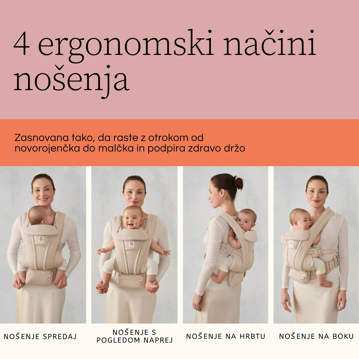 Ergobaby® Omni Deluxe Linen Carrier – slika 7