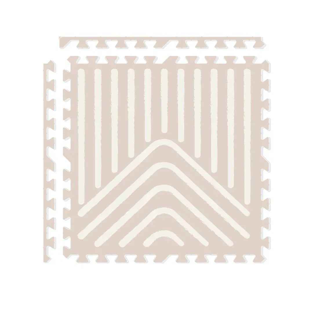 Evibell® Igralna podloga Puzzle 120x180 Lines Cream Tan Evibell
