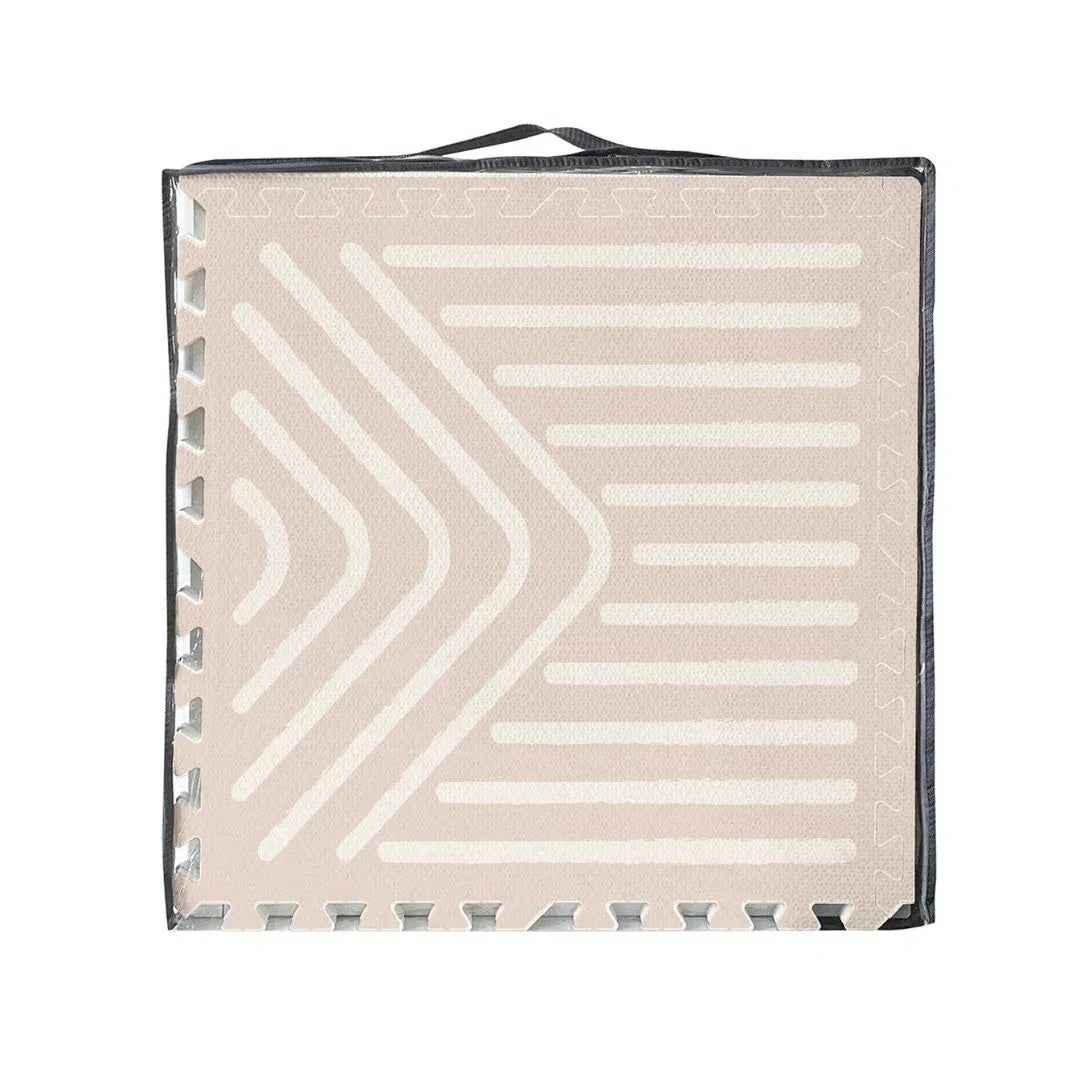 Evibell® Igralna podloga Puzzle 120x180 Lines Cream Tan Evibell
