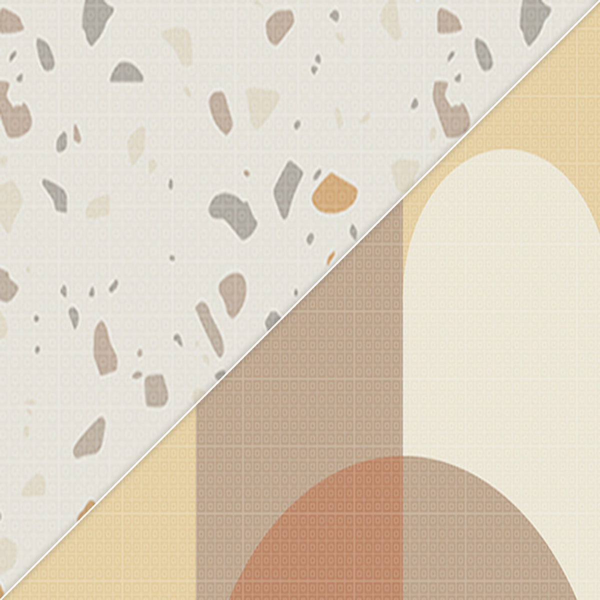 Evibell® Double-sided TPU Foam Play Mat 140x200 Confetti/Terracotta – slika 6