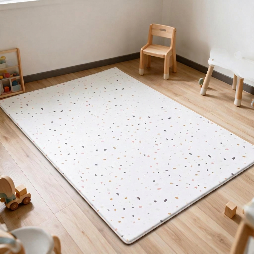 Evibell® Double-Sided Play Mat made of TPU Foam 140x200 Terrazzo/Wanderlust – slika 9