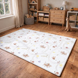 Evibell® Double-Sided Play Mat made of TPU Foam 140x200 Terrazzo/Wanderlust