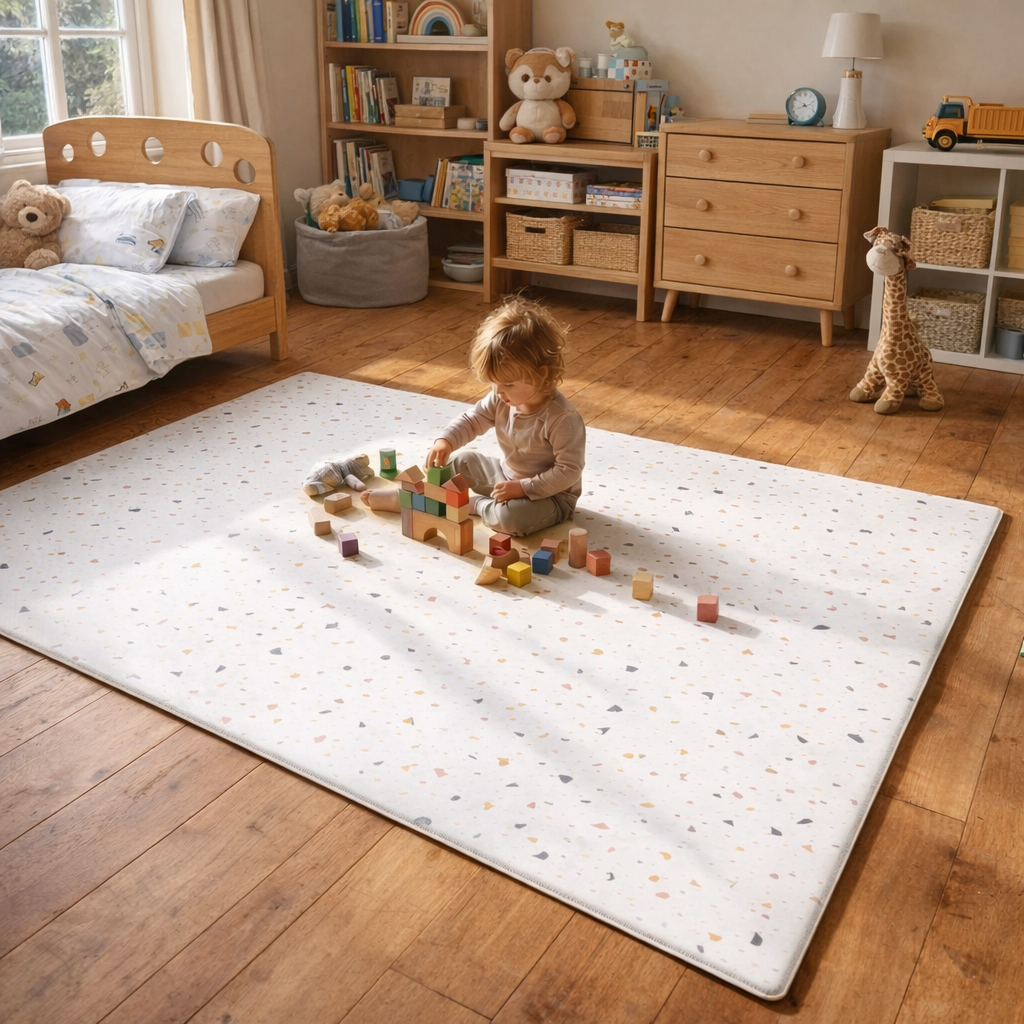 Evibell® Double-Sided Play Mat made of TPU Foam 140x200 Terrazzo/Wanderlust – slika 8