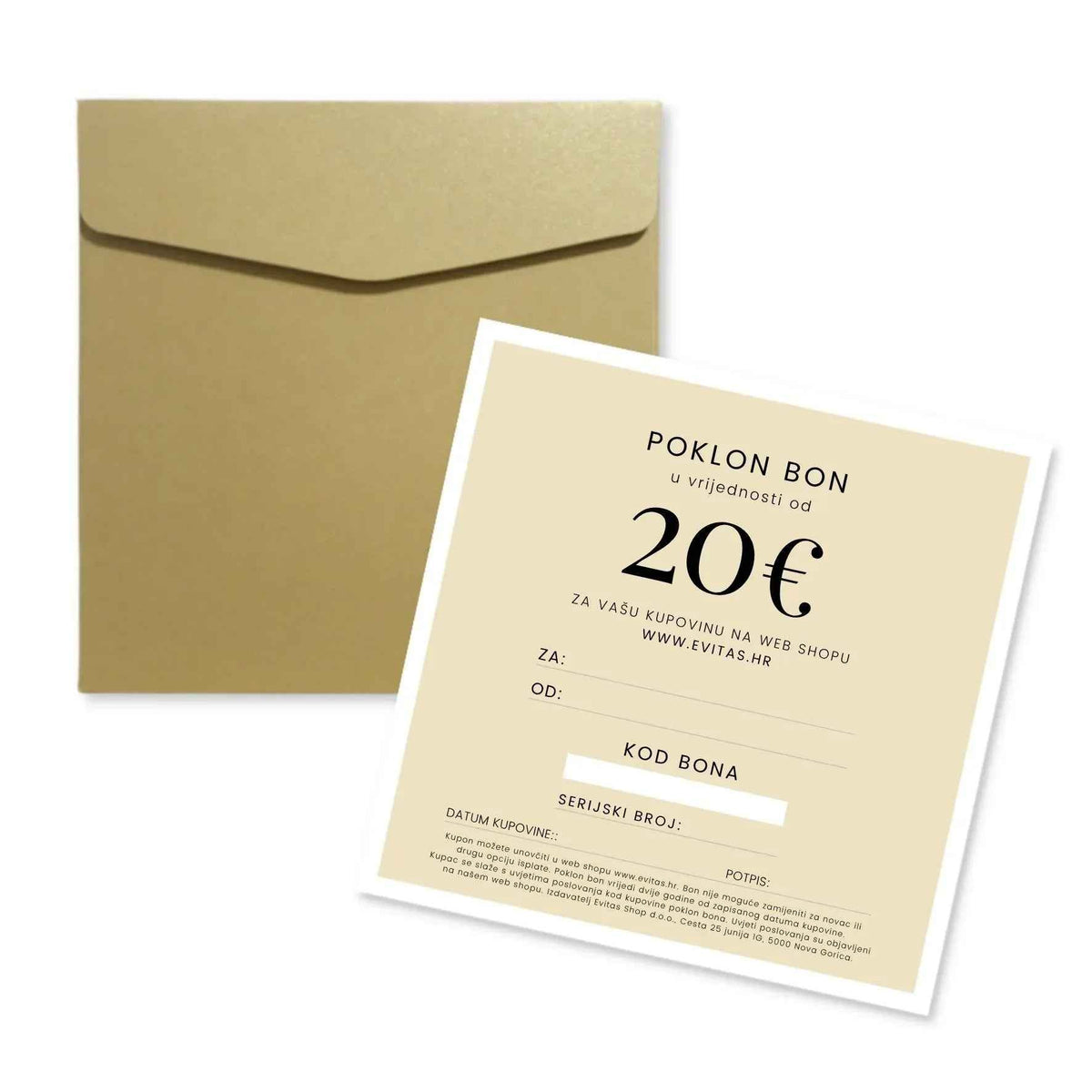 POKLON BON Evitas 20 € Evitas