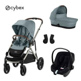 Cybex® Gazelle S 3-in-1 Stroller + Aton B2 i-Size Car Seat Stormy Blue