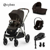 Cybex® Gazelle S 4-in-1 Stroller + Cloud G i-Size Car Seat + Isofix Base G Chocolate Brown