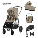 Cybex® Gazelle S 4-in-1 Stroller + Cloud G i-Size Car Seat + Isofix Base G Almond Beige