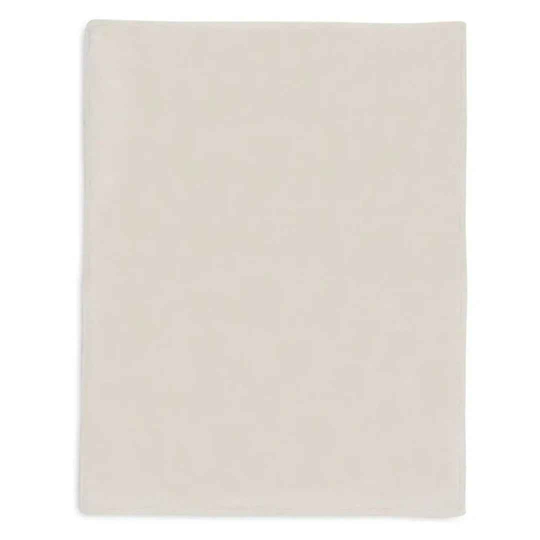 Jollein® Bombažna odejica 75x100 Basic Knit Oatmeal/Velvet Jollein