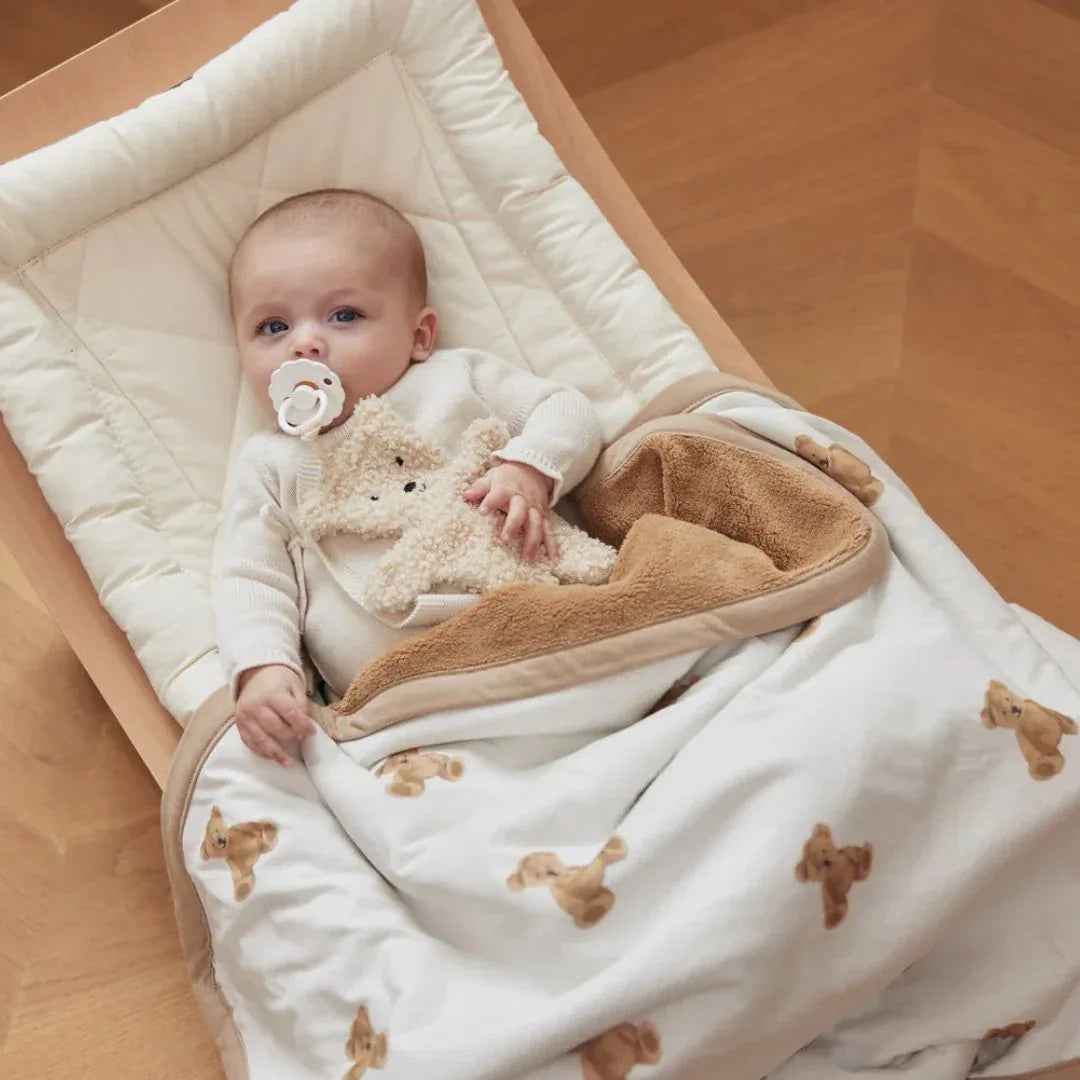 Jollein® Bombažna odejica Teddy Bear 75x100 Jollein