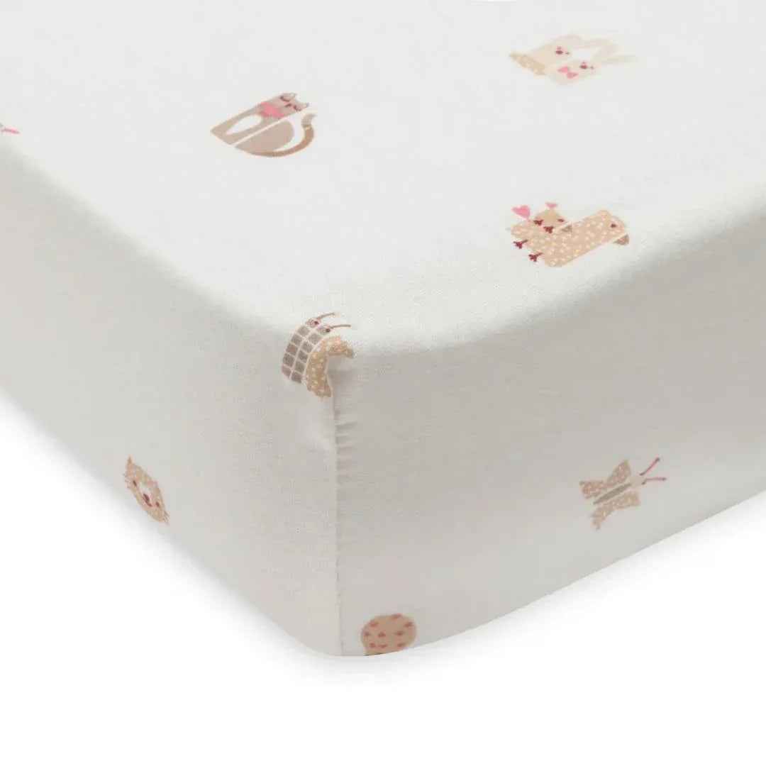 Jollein® Bombažna rjuha 60x120cm Animal Friends Jollein