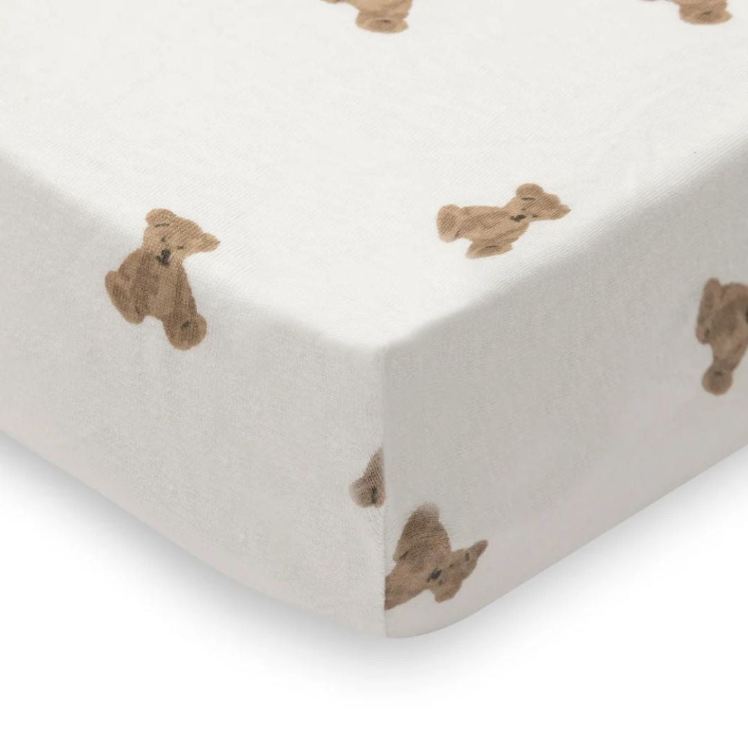 Jollein® Cotton fitted sheet 60x120cm Mini Teddy Bear – slika 4