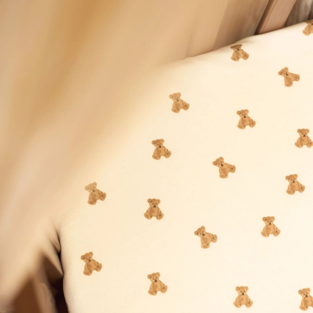 Jollein® Cotton fitted sheet 60x120cm Mini Teddy Bear – slika 5