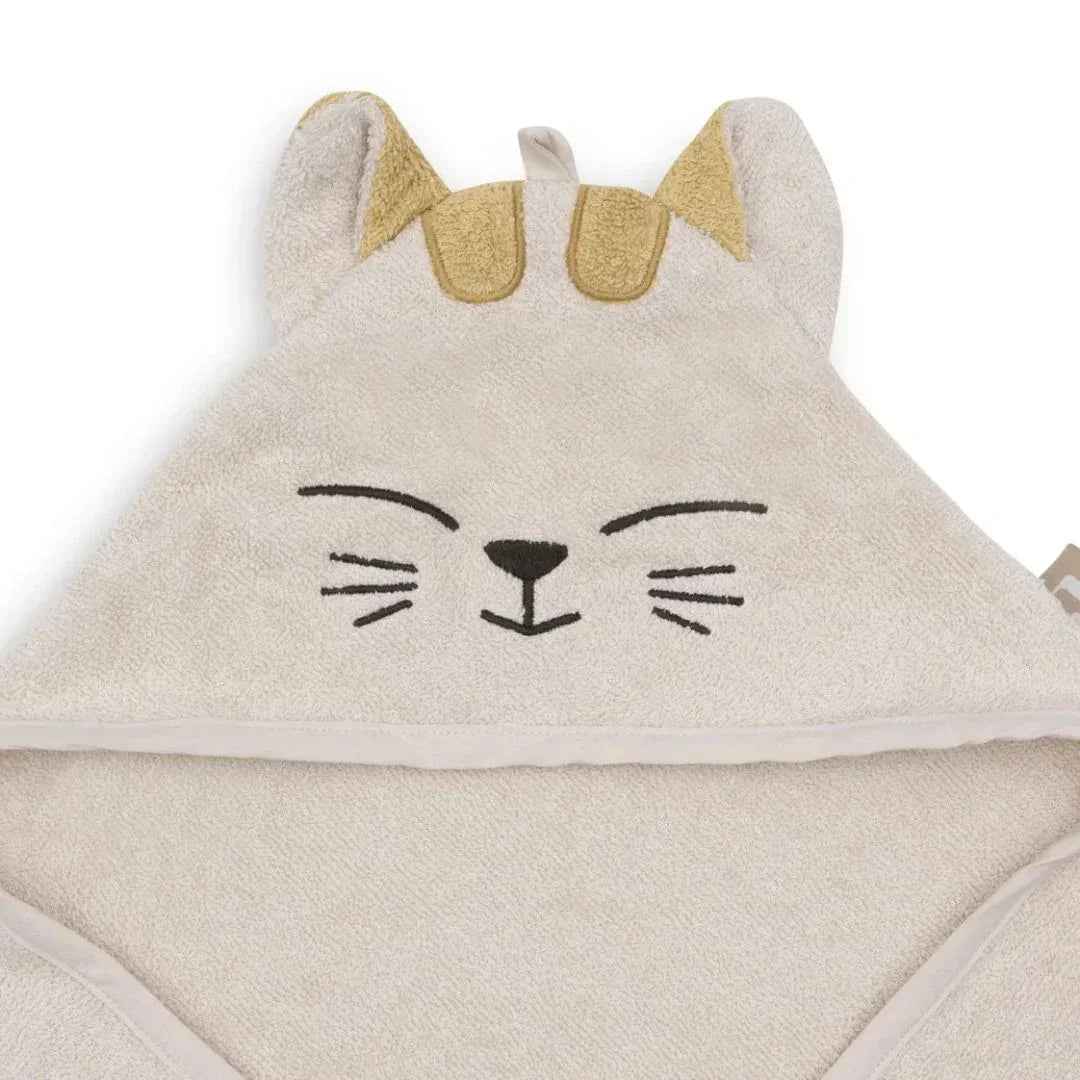 Jollein® Brisača s kapuco Charlie Cat 75x75 Jollein