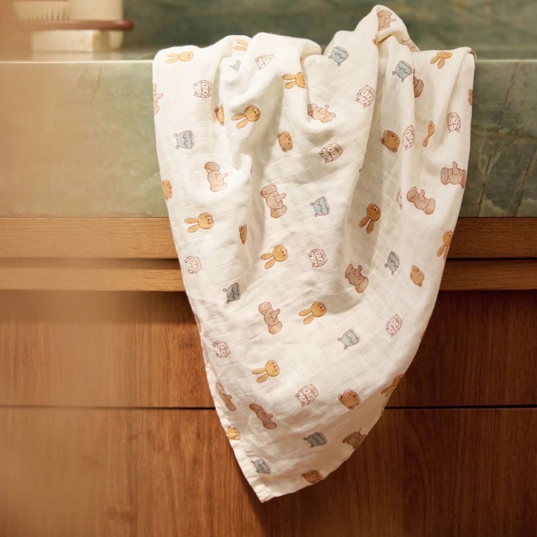 Jollein® Muslin Cloth 70x70cm Jollies 3 Pack – slika 5