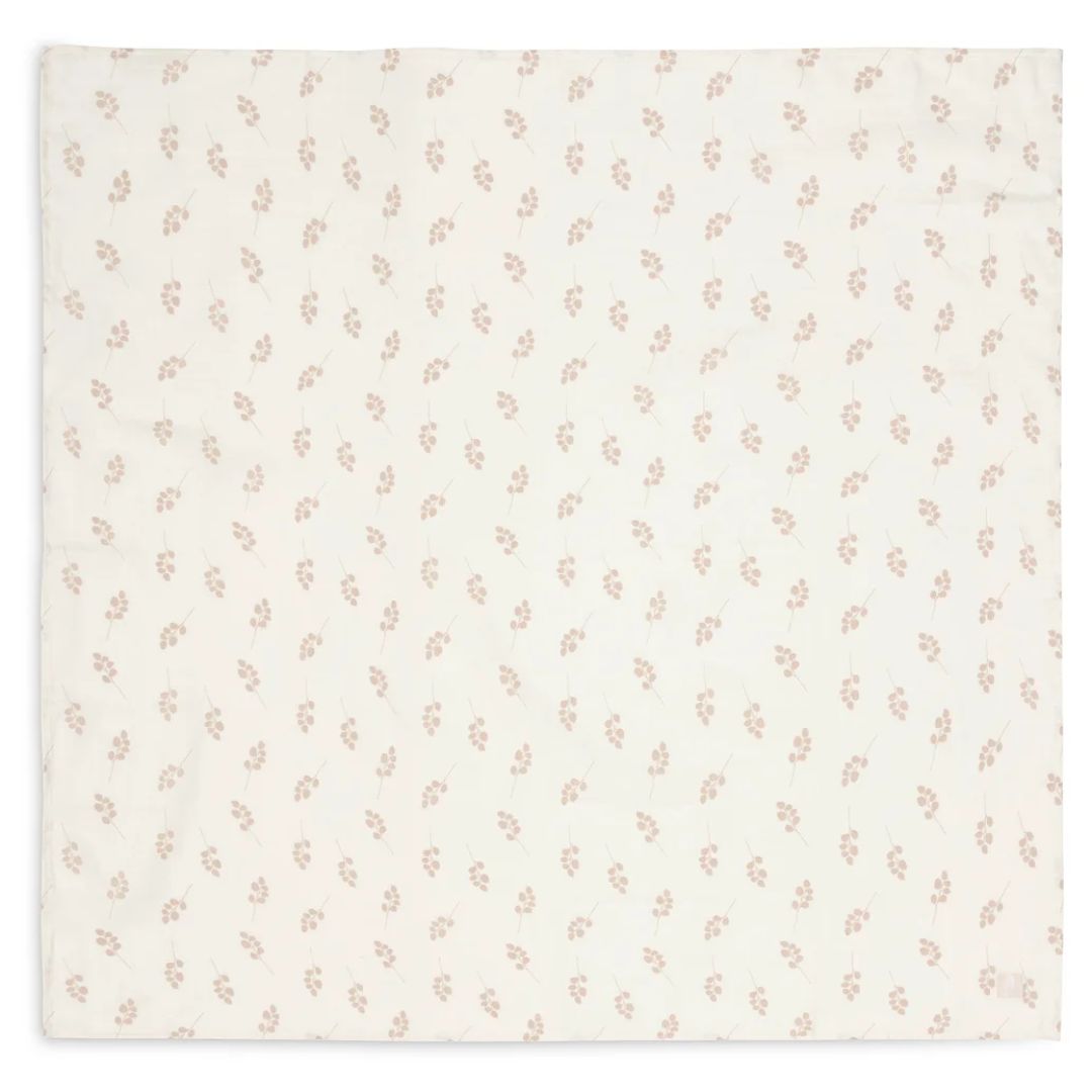 Jollein® Set of 2 Swaddle Blankets 115x115 Twig Wild Rose – slika 2