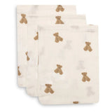 Jollein® Set of 3 washcloths Mini Teddy Bear 20x15