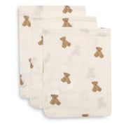 Jollein® Set of 3 washcloths Mini Teddy Bear 20x15
