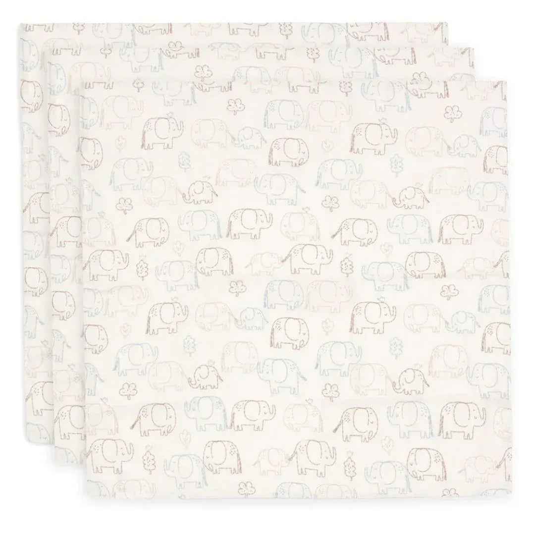 Jollein® Komplet 3 tetra pleničk 70x70 cm Elephant Tales Jollein