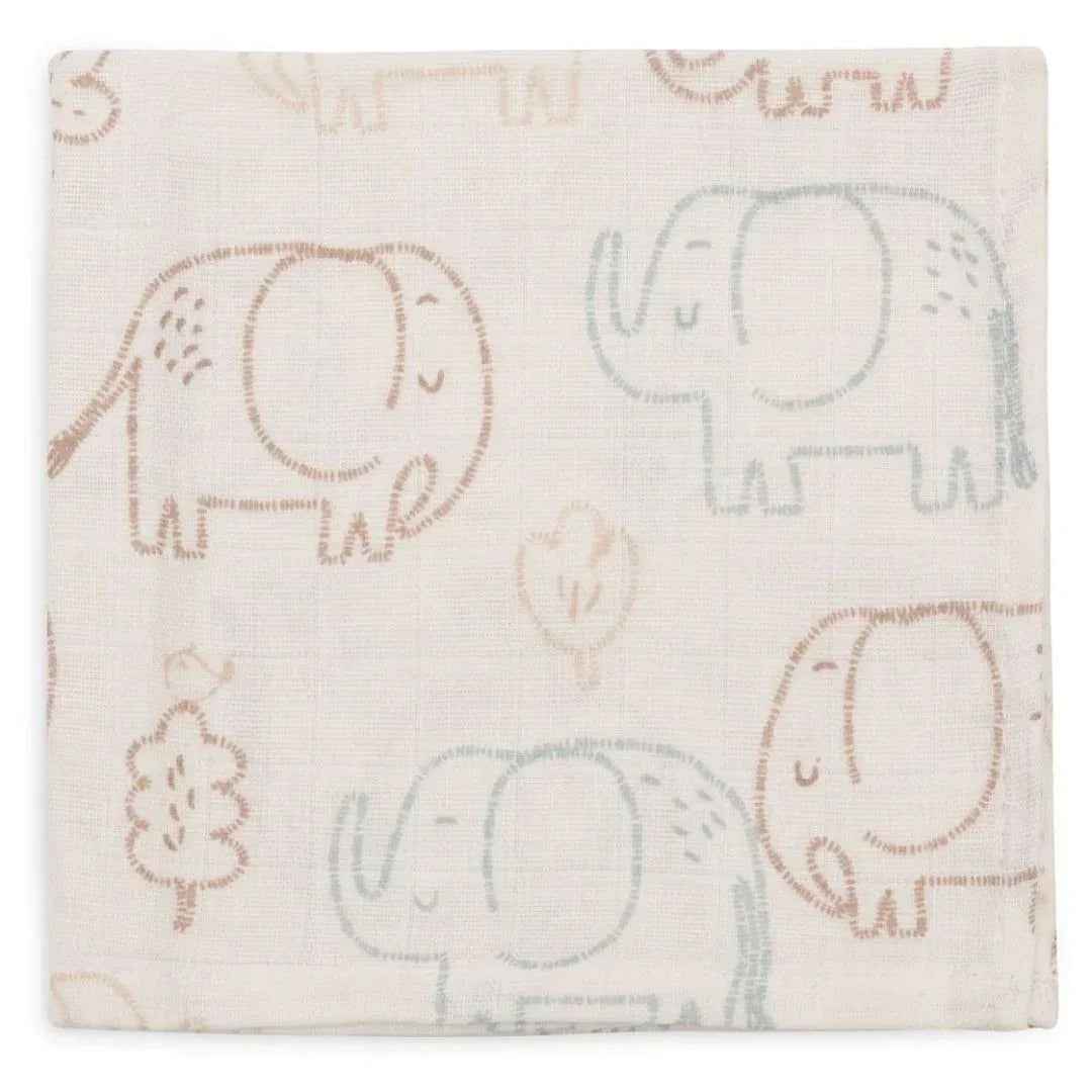 Jollein® Komplet 3 tetra pleničk Elephant Tales 31x31 cm Jollein