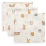 Jollein® Set aus 3 Mullwindeln Jollies 31x31