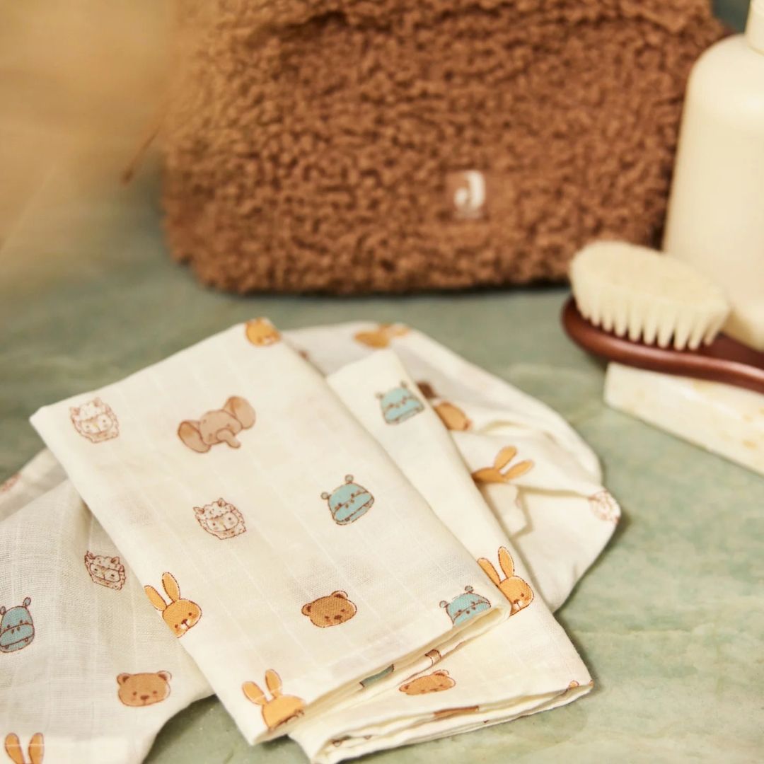 Jollein® Set of 3 muslin squares Jollies 31x31 – slika 5