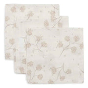 Jollein® Komplet 3 tetra pleničk Leafy Dreams 31x31 cm Jollein