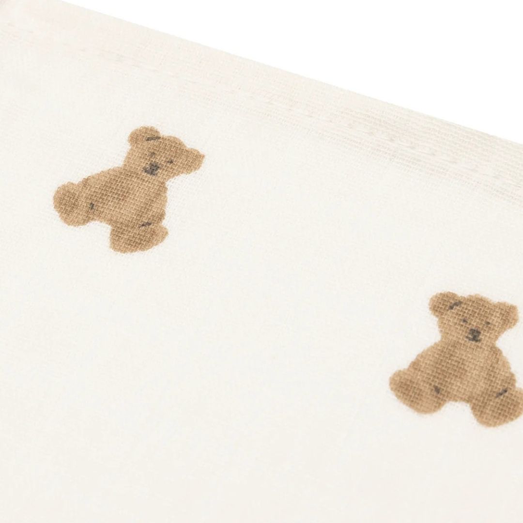 Jollein® Set of 3 muslin cloths Mini Teddy Bear 31x31 – slika 3