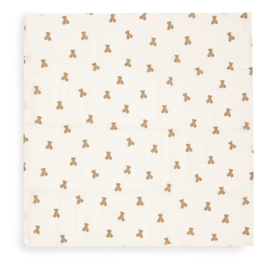 Jollein® Set of 3 Muslin Cloths Mini Teddy Bear 70x70cm – slika 2