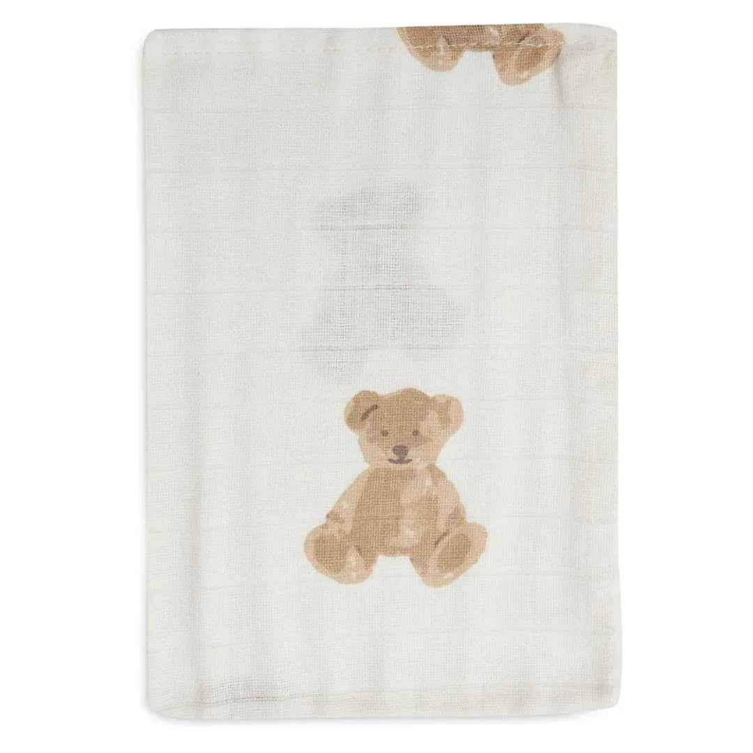 Jollein® Komplet 3 tetra pleničk Teddy Bear 31x31 cm Jollein