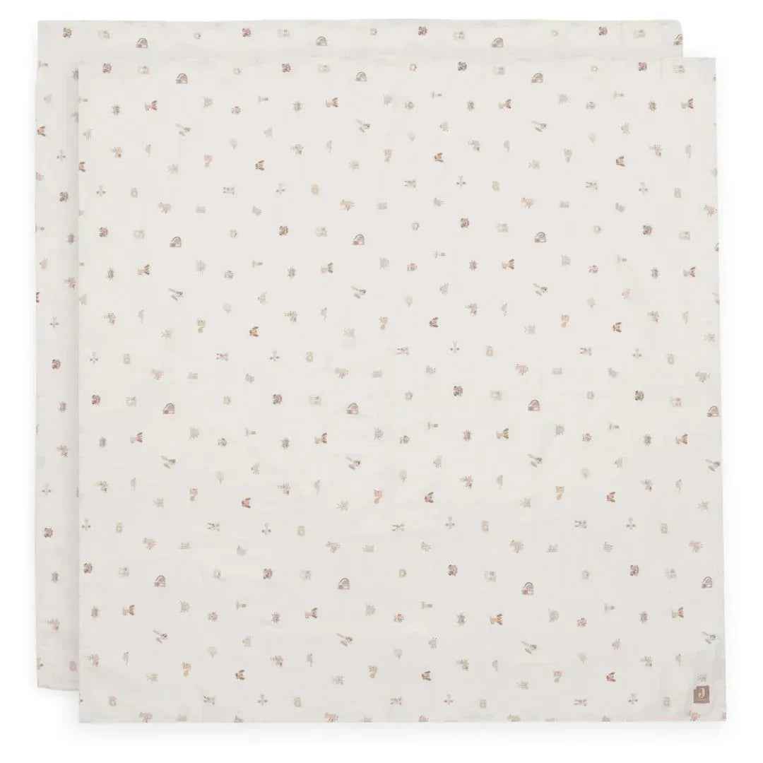Jollein® Komplet dveh tetra pleničk Animal Friends 115x115cm Jollein