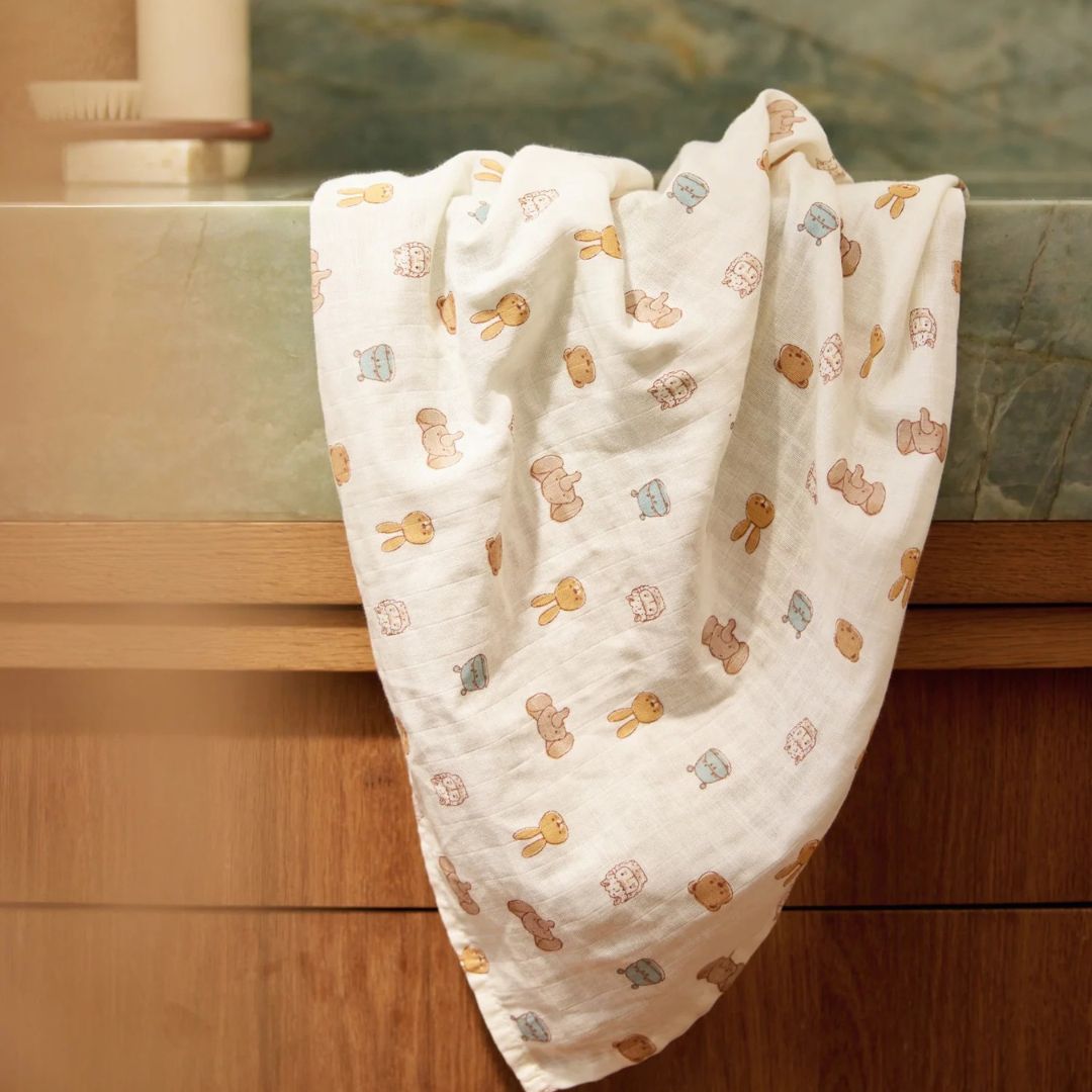 Jollein® Set of two muslin swaddles Jollies 115x115cm – slika 6