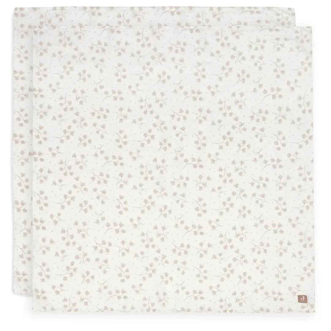 Jollein® Komplet dveh tetra pleničk Leafy Dreams 115x115cm Jollein