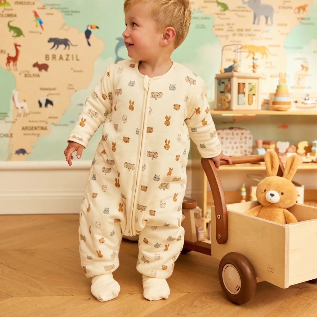 Jollein® Baby sleeping bag with legs and removable sleeves 80/86cm Jollies Sand – slika 10