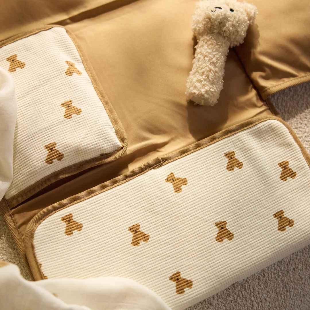 Jollein® Previjalna podloga Mini Teddy Bear Little Waffle Jollein