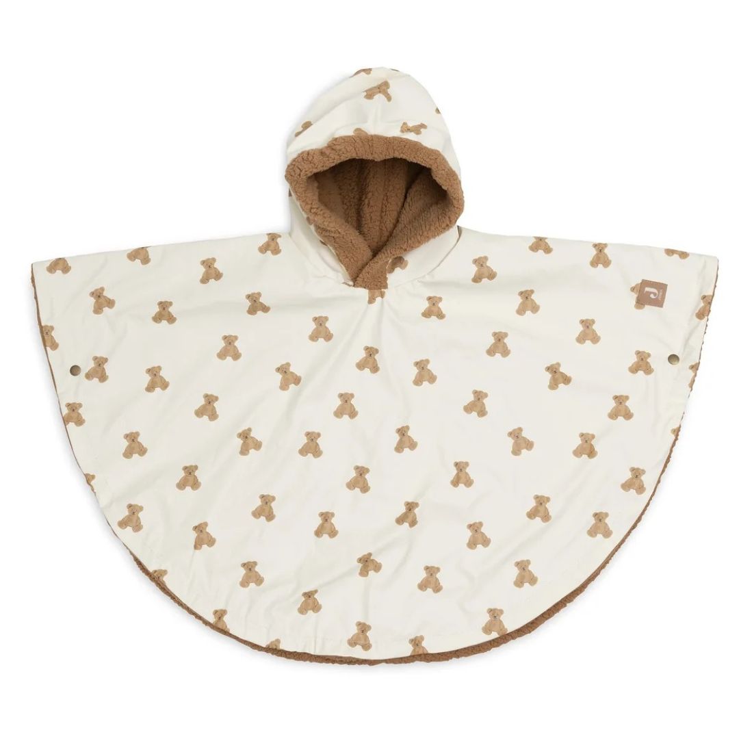 Jollein® Waterproof poncho Mini Teddy Bear Teddy Fleece
