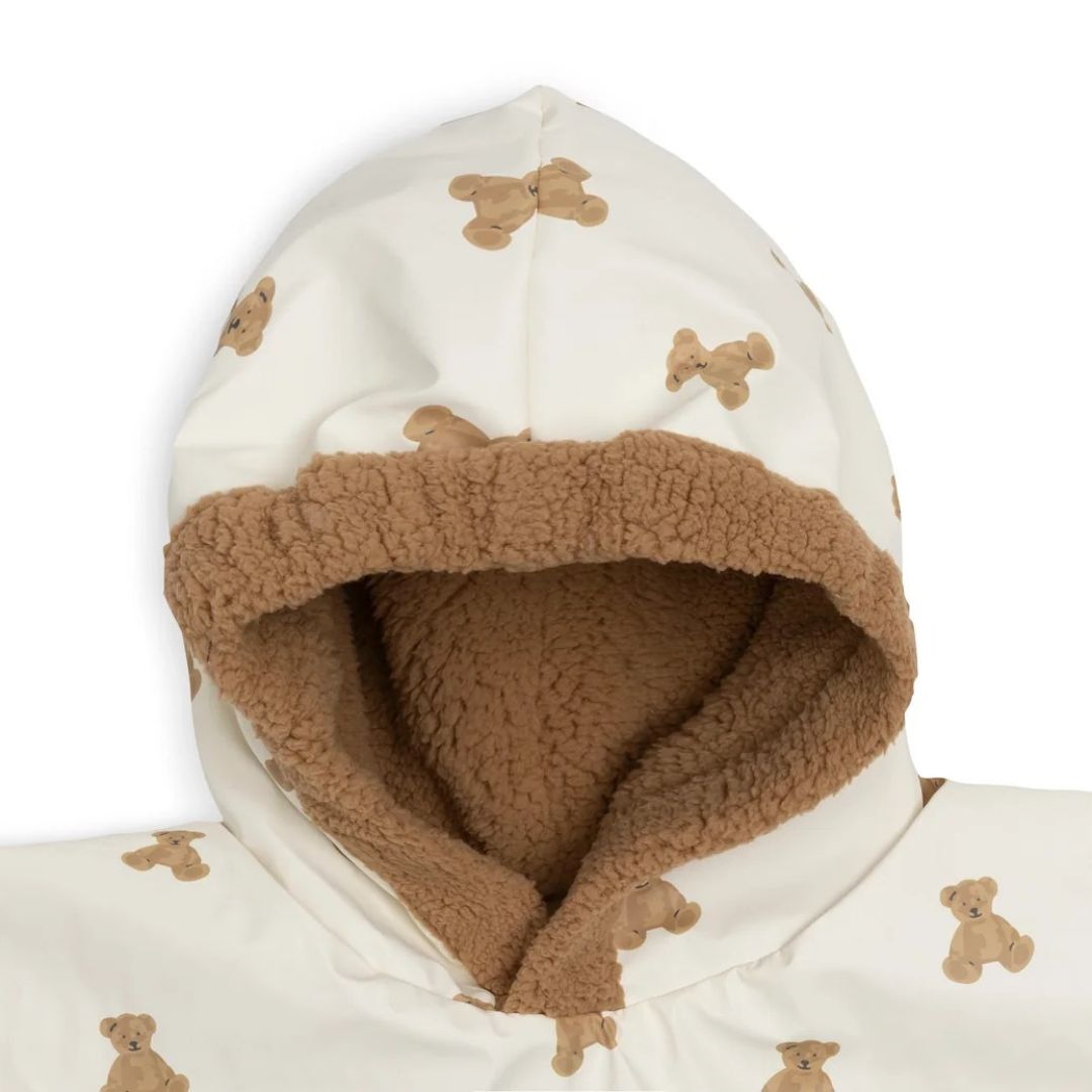Jollein® Waterproof poncho Mini Teddy Bear Teddy Fleece – slika 4