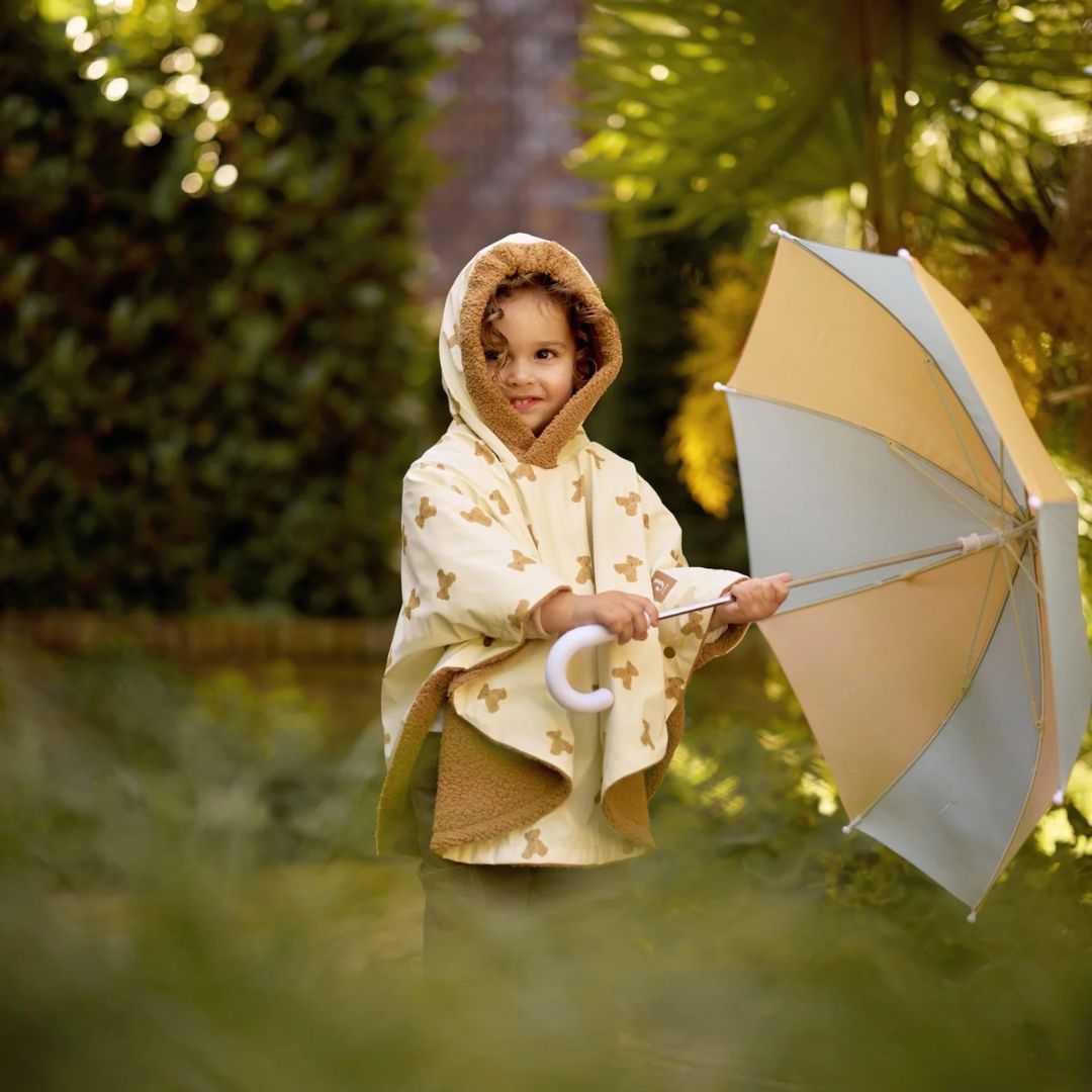 Jollein® Waterproof poncho Mini Teddy Bear Teddy Fleece – slika 5