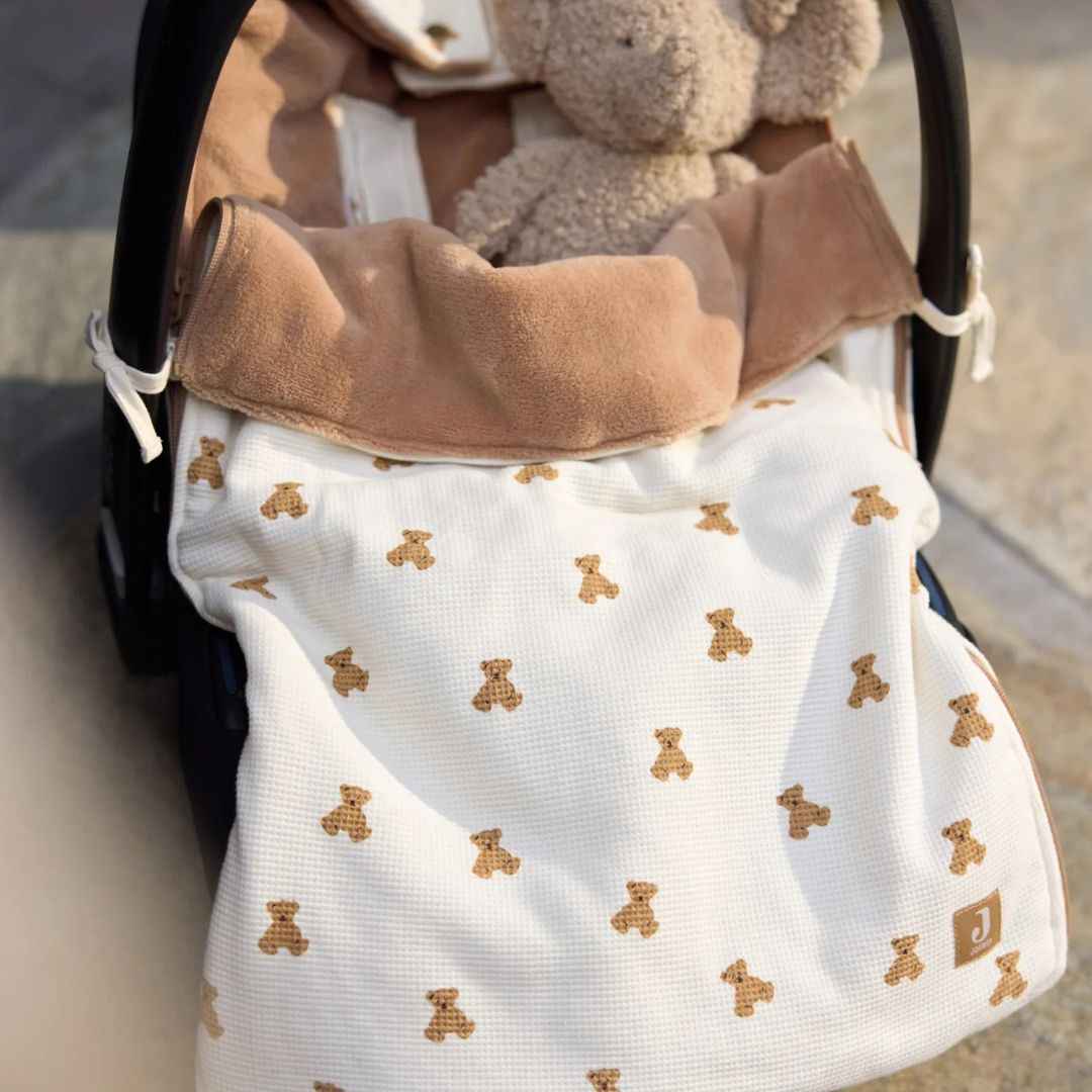 Jollein® Zimska vreča 0+ 3/5 točkovna Mini Teddy Bear Waffle Jollein